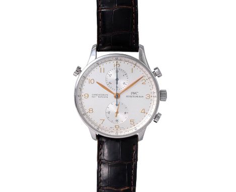 IWC Portugieser Rattrapante Chronograph, Ref. IW3712-01. Armbanduhr. Edelstahl. Automatic-Werk, Kaliber 76240. Serien Nr. 269