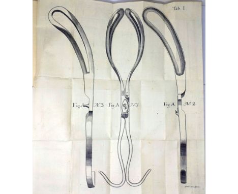 Steidele, Raphael Johann. Abhandlung von dem unvermeidentlichen Gebrauch der Instrumente in der Geburtshülfe. 14 Bl., 160S., 