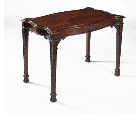 A Colonial hardwood silver or centre table in George III style, mid 19th century, probably Anglo-Indian, in the manner of Tho