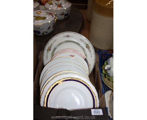 A quantity of Royal Worcester plates including Christmas plates etc