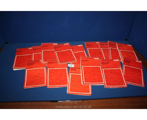 A quantity of Ordnance Survey maps.