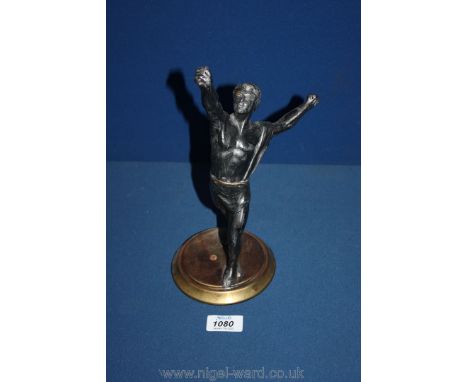 A mounted bronze of a Javelin thrower (missing javelin).