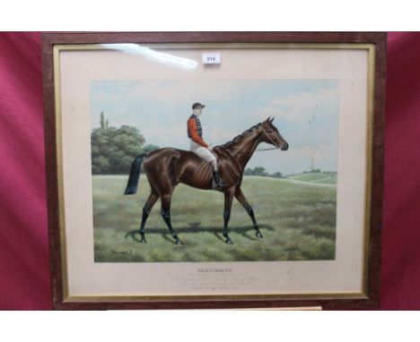 Alfred Charles Havel (1855-1928) lithograph - Persimmon, together with another by Wheeler - Ormond, in matching oak frames