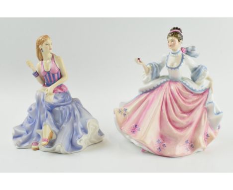 Royal Doulton figures to include Rebecca HN2805 and Thinking of You HN5144 (2).  In good condition with no obvious damage or 
