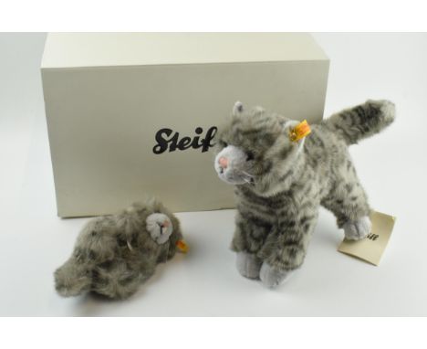 Boxed Steiff Bears 'Mizzy' cat and kitten (2).  