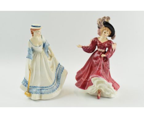 Royal Doulton figures to include Patricia HN3365 and Summertime HN3137 (2).  In good condition with no obvious damage or rest