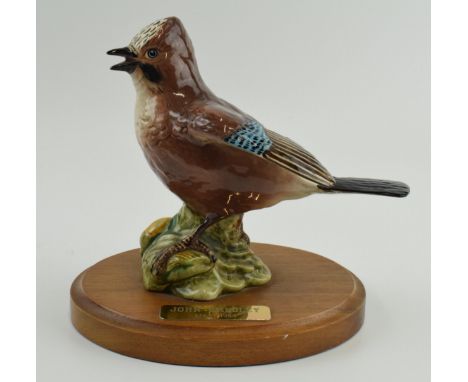 Royal Doulton limited edition figurine of a jay commissioned by the fashion knitwear firm John Smedley to commemorate 200 yea