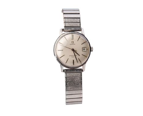 Omega Seamaster 600 gentleman's wristwatch, stainless steel, on expanding bracelet, manual wind,  34mm, in working order.  