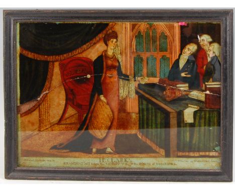 A collection of fifteen various early 19th century reverse engravings on glass, largely published in London, to include bibli
