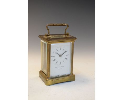 Matthew Norman brass cased carriage clock  