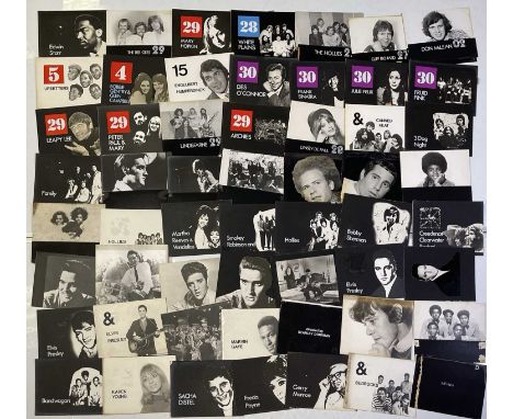 Approx 79 boards (most approx 12x9") with handmade collages most used in production for episodes of 'Top Of The Pops' c 1960s