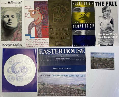 Nine assorted Rough Trade promotional posters to include an original The Fall - 'Man Who's Head Expanded' others inc Microdis