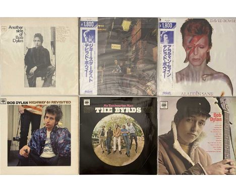 BOWIE/ DYLAN/ BYRDS - LP PACK. A quality pack of 6 classic rock LPs. Artists/ titles include David Bowie inc Aladdin Sane (RP