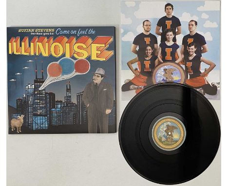 SUFJAN STEVENS - ILLINOISE LP (US ORIGINAL - COVERED SUPERMAN SLEEVE - AKR 014). An original 2005 US pressing of Illonoise by