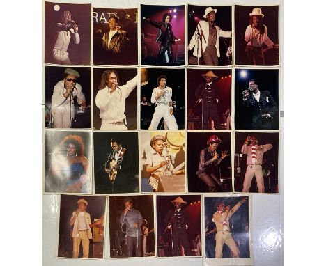 REGGAE AND SOUL PHOTOGRAPHS. Excellent collection of 19 mostly approx A3 sized photo prints, depicting stars of black music o
