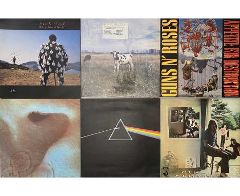 CLASSIC/ HEAVY/ PROG - ROCK LP COLLECTION. An expansive collection of around 87 rock LPs. Artists/ titles include Guns N Rose