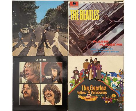 THE BEATLES - LP / 7" PACK. A pack of 4 x LPs and 2 x 7" EPs by the fab 4. Titles are Please Please Me (PMC1202, 1st press sl