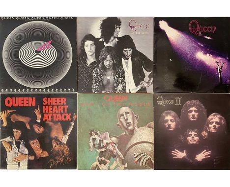 QUEEN - LP PACK. A timeless selection of 12 LPs by British rock legends Queen. Titles include Queen (EMC 3006, Trident Audio 