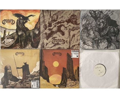 CONAN / DOOM METAL - LP PACK. A pack of 13 x LPs. Artists/ Titles include Conan inc Horseback Battle Hammer (original grey/ b