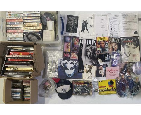 40 cassettes, approx 20 books, VHS tapes, a large quantity of cuttings and clippings as well as memorabilia inc 'A League of 