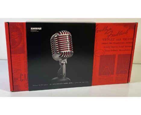 A Shure - 5575LE limited edition 75th anniversary 55 vocal microphone. In original