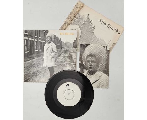 THE SMITHS - HEAVEN KNOWS I'M MISERABLE NOW 7" (UK W/LABEL PROMO W/ PRESS RELEASE &amp; POSTCARD - RT 156). A superb 7" white