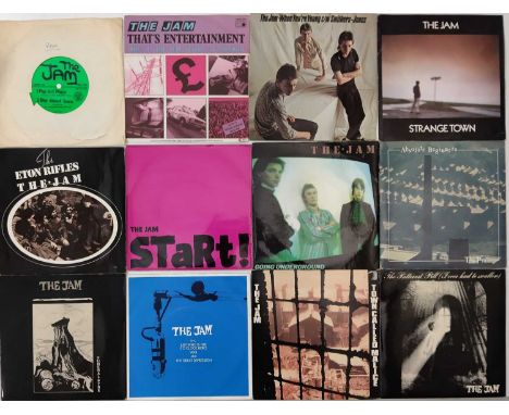ROCK/ WAVE - 7" COLLECTION. A collection of around 48 7" singles. Artists/ titles include The Jam inc Pop Art Poem (flexi), T