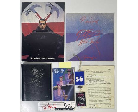 Interesting selection of Roger Waters memorabilia to include: two laminated access passes for Roger Waters' 1984 'Pros and Co