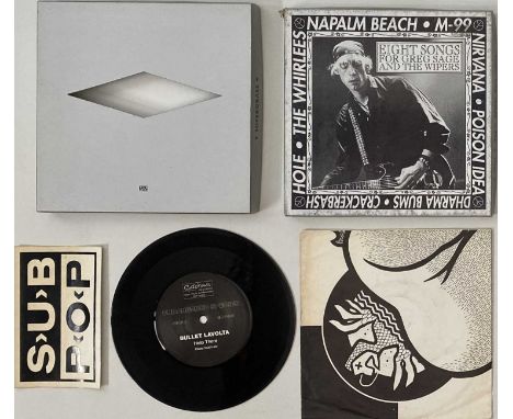 SUB POP - 7" COLLECTION (INC COMB &amp; STICKER). A quality collection of around 23 7" singles, all released on the legendary