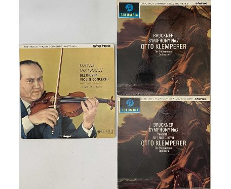 KLEMPERER/ OISTRAKH - COLUMBIA CLASSICAL LP RARITIES. A smashing pack of 2 classical LP rarities, both original UK stereo pre