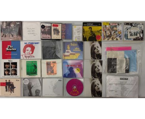 THE BEATLES AND RELATED CD AND CASSETTE PROMO COLLECTION - a collection of 21 Beatles promo CDs and 4 promo cassettes. Collec