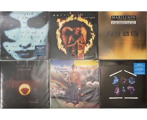 MARILLION CONTEMPORARY TITLES AND PRESSINGS LP COLLECTION - a collection of 19 Marillion contemporary titles and pressings LP