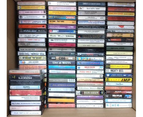 WORLD, INDIE, POP AND ROCK CASSETTE COLLECTION - a collection of approximately 204 World, Indie, Pop and Rock cassettes. Coll
