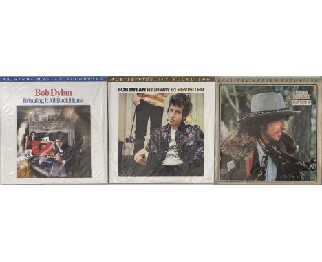 BOB DYLAN - MOBILE FIDELITY SOUNDLAB AUDIOPHILE REISSUE LP PACK (NEW &amp; SEALED). A wonderful pack of 3 new &amp; sealed LP