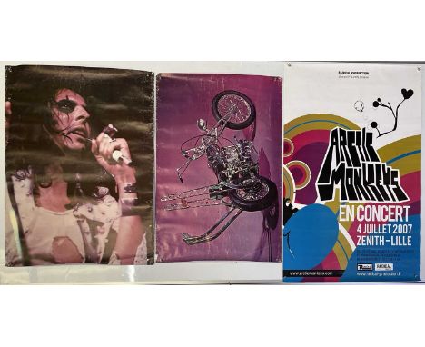 Nine rolled posters, mostly c 2000s and most billboard sized (approx 40x60") to inc: Arctic Monkeys French concert poster for