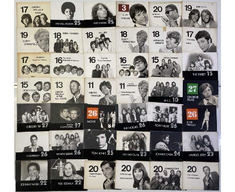 Approx 71 boards (most approx 12x9") with handmade collages most used in production for episodes of 'Top Of The Pops' c 1960s