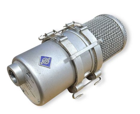 A Neumann U47 fet vintage microphone. No: 3350, made in Germany.