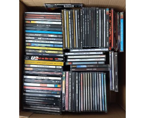 U2 - CD COLLECTION. A collection of approx 90 x CDs by U2 including CD singles. Titles include Rattle &amp; Hum, Pop, Zoo Leg