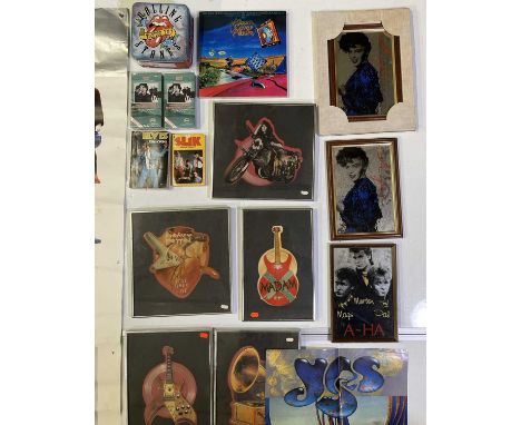 A mixed collection of mostly c 1980s era memorabilia to include: approx 138 mini posters (12x16") published by 'Communication