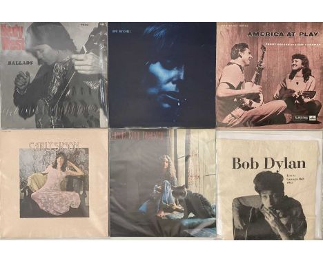 FOLK/ COUNTRY ROCK - LP COLLECTION. A collection of around 29 folk/ country LPs. Artists/ titles include Bob Dylan - Live At 