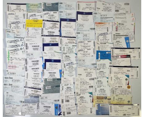 Large collection modern ticket stubs likely c 150 for concerts c 2000s and 2010s to include: George Michael, The Shires, Texa