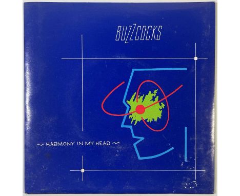 A copy of Buzzcocks - Harmony in my Head / Something's Gone Wrong Again (UP36541), signed to reverse of sleeve by Steve Diggl