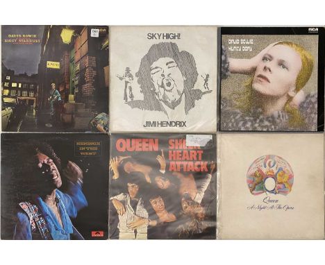 ROCK HEROES LP COLLECTION - a collection of approximately 35 rock heroes LPs. Collection to include: Jimi Hendrix - Sky High 