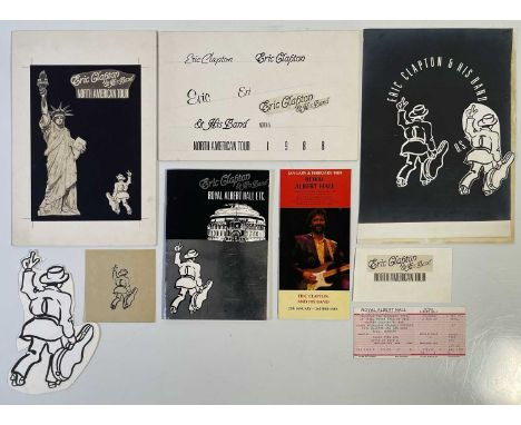 Collection of original design materials, some used in the production of the 1988 'Royal Albert Hall Etc.' programme. To inc: 