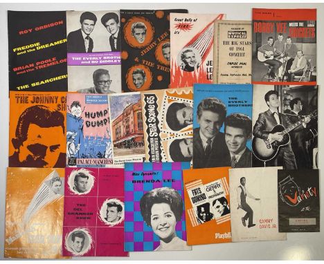 22 assorted mostly c early 1960s concert and tour booklets/programmes to inc: Everly Brothers / Bo Diddley with The Rolling S