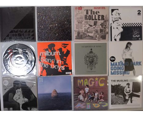 INDIE / ROCK - 2000s ONWARDS - 7" COLLECTION. A smashing collection of approx 60 x 7" to include signed copies. Collection to