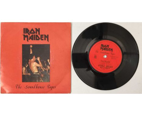 IRON MAIDEN - THE SOUNDHOUSE TAPES 7" (UK ORIGINAL PRESSING - ROCK HARD RECORDS - ROK 1). A rare to see, original UK 7" press