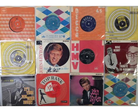 JOE MEEK'S MALE ARTISTS 7" LOT - LORD SUTCH, JOHN LEYTON &amp; MIKE BERRY. A nice pack of x39 7" singles of Joe Meek artists 