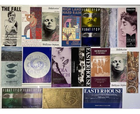 18 assorted Rough Trade promotional posters to include an original The Fall - 'Man Who's Head Expanded' (poor condition with 