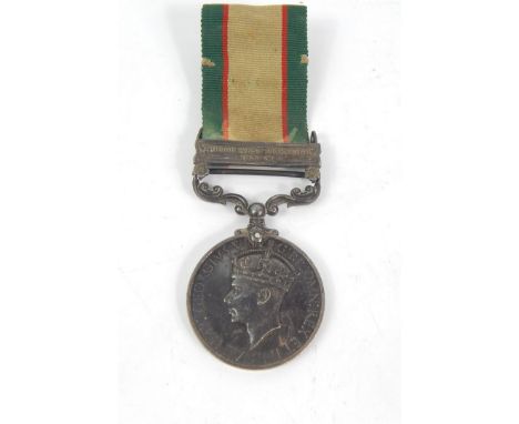 A George VI India General Service medal, with North West Frontier 1937-39 clasp, Sigma A B White, R Sigs 2326540.